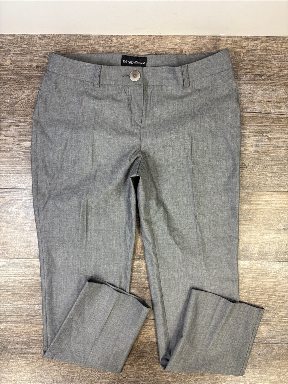 Emporio Armani Gray Straight Leg Dress Pants Size 36 (IT 36)